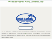 Tablet Screenshot of panamacitybeachparksandrecreation.com
